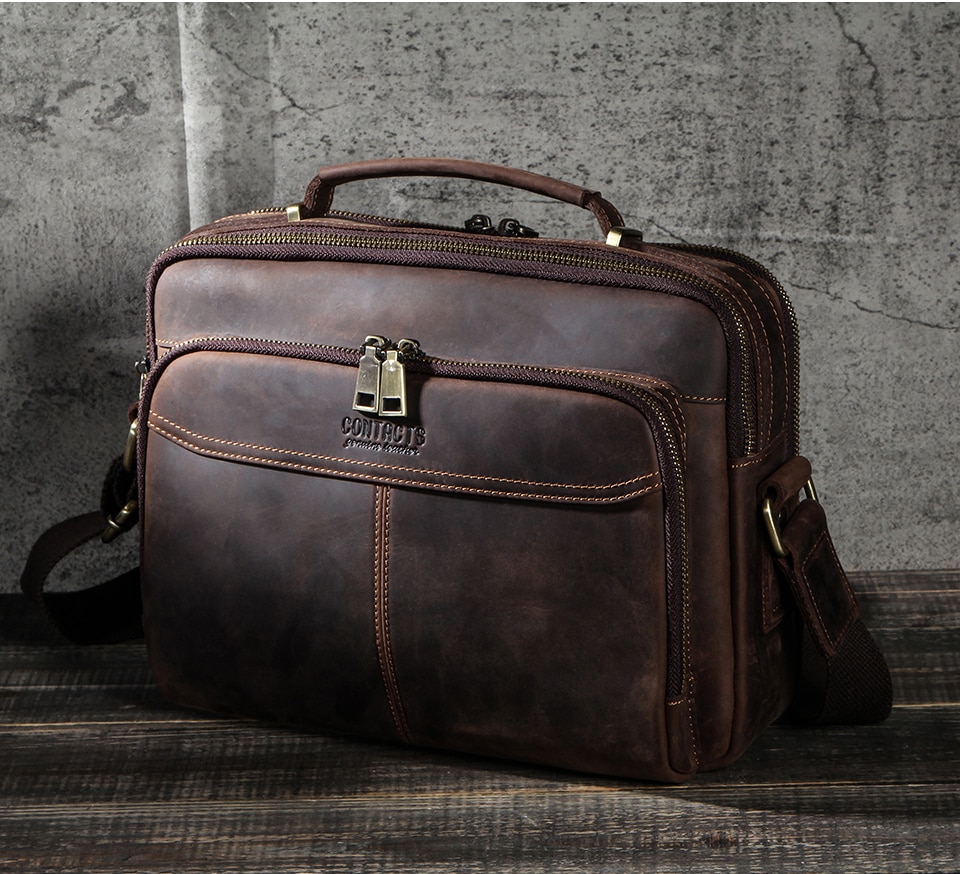 Men’s Solid Leather Briefcase
